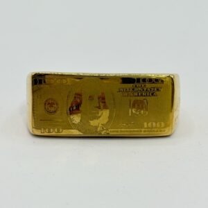 Nº005 Anillo de Dos Dedos con Símbolo de 100$