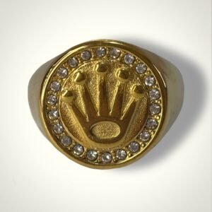 Nº013 Anillo Rolex Circonita Blanca Redondo