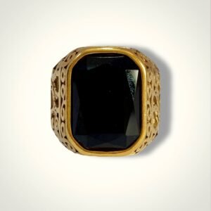 Nº 025 Anillo con Zafiro negro XL