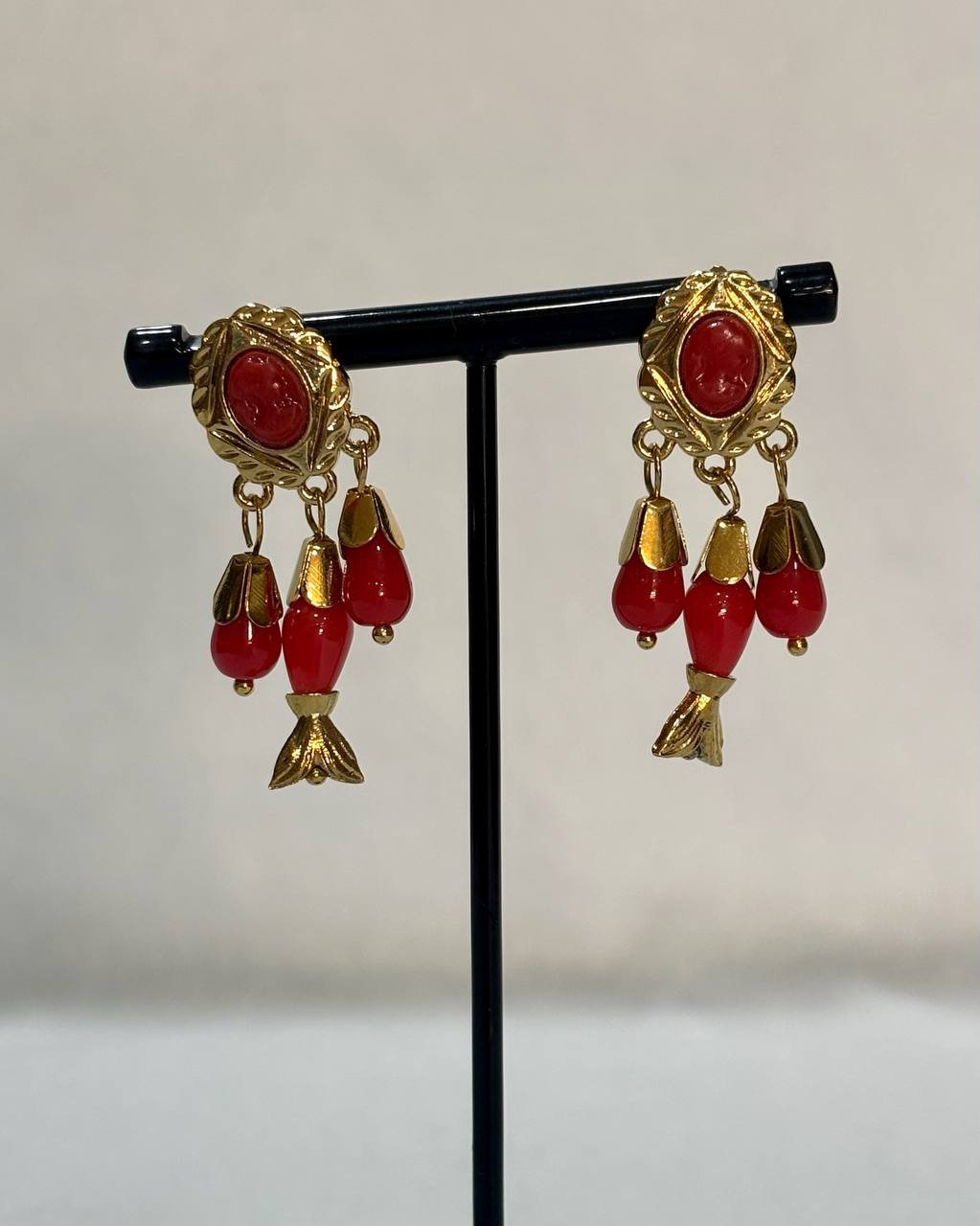 Pendientes de Corales con forma de pescado pequeños - Imagen 6