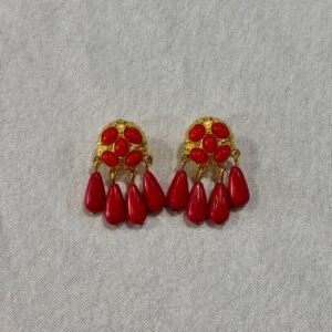 Pendientes de Corales con 5 piedras
