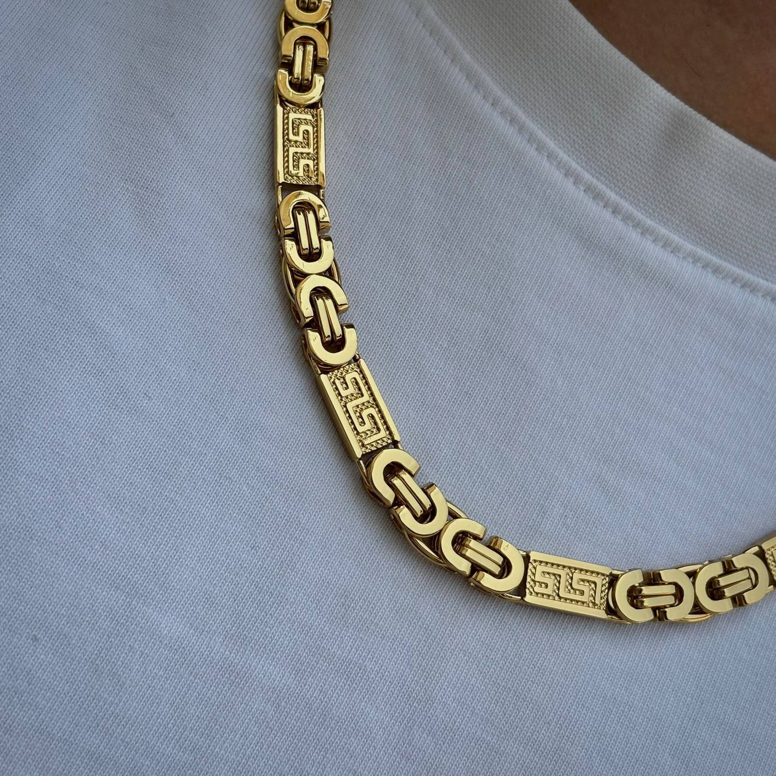 Cadena plana con labrado de Versace - modelo 2 - Imagen 2