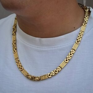 Cadena plana con labrado de Versace - modelo 2