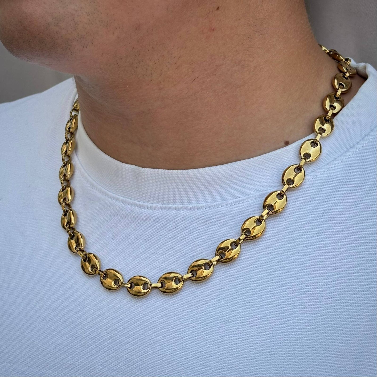 Cadena Grano de Cafe con agujero pequeño - Imagen 5