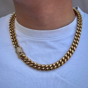 Cubana con cierre de brillo de seguridad