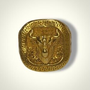 Nº073 Anillo Cabeza de Toro Cuadrado