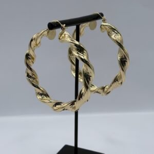 Argollas Rizadas Anchas