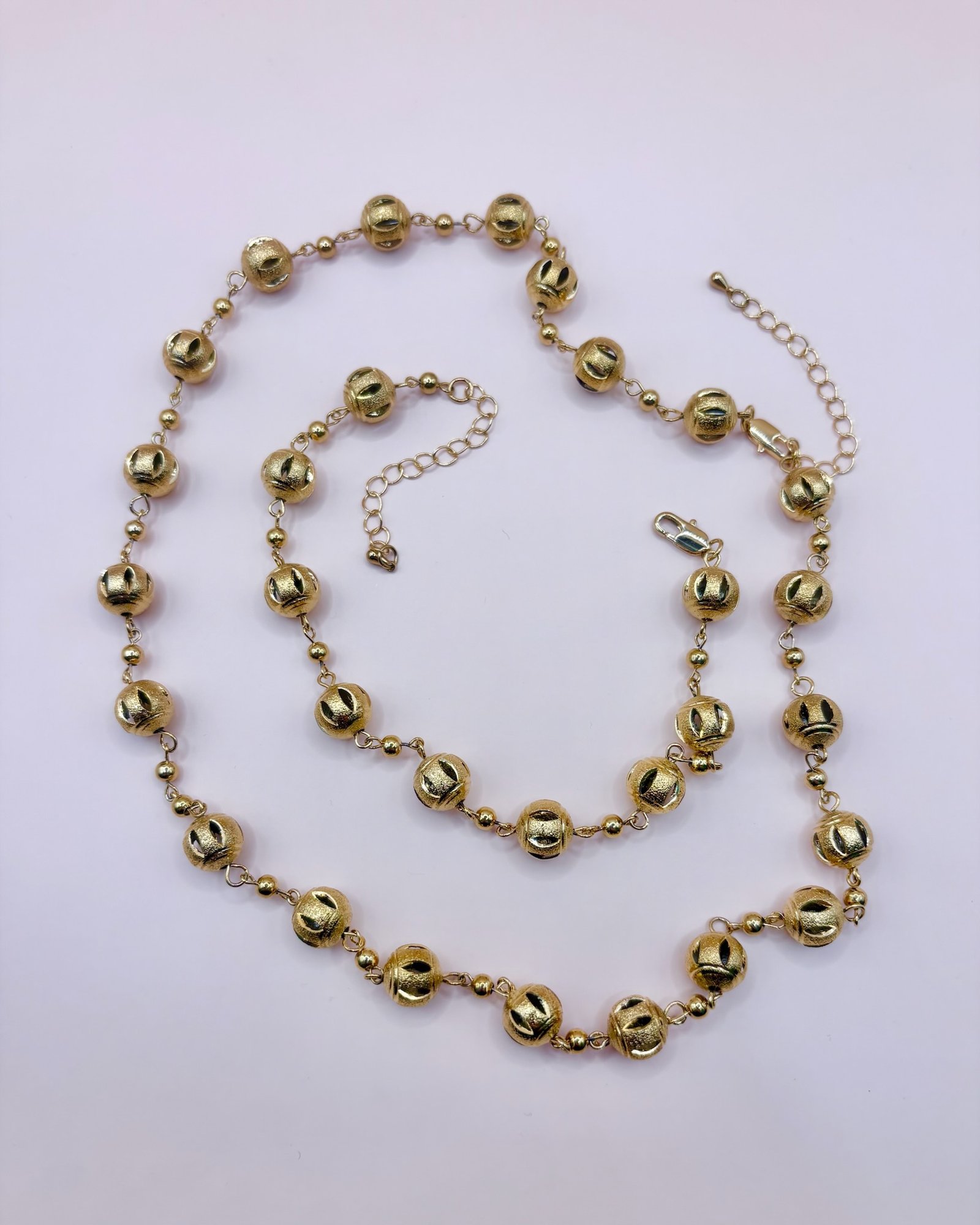 Conjunto de Esferas doradas