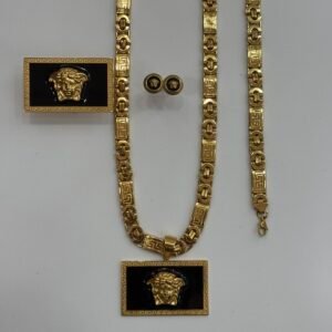Conjunto Placa de Ver-sace Negra