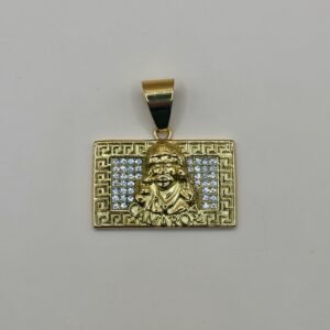 Medalla Camarón con Brillo Rectangular