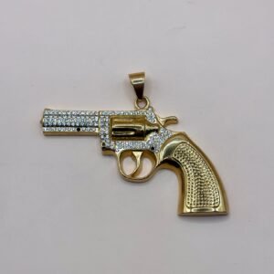 Medalla Revólver con Brillo