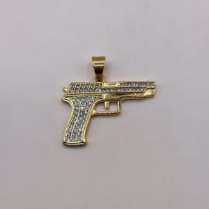 Medalla Pistola con Brillo - Modelo 2