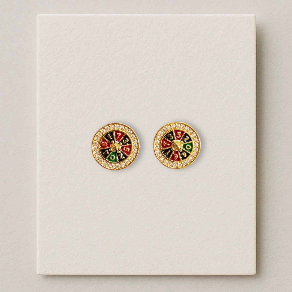 Pendientes Ruleta con Brillo