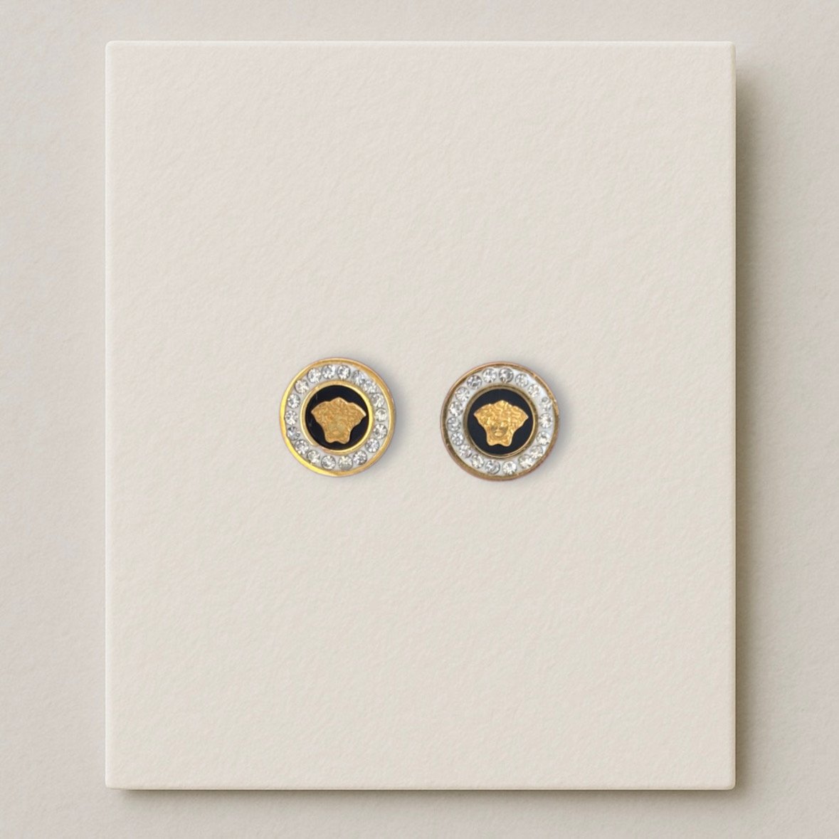 Pendientes Versa Pequeños con Brillo