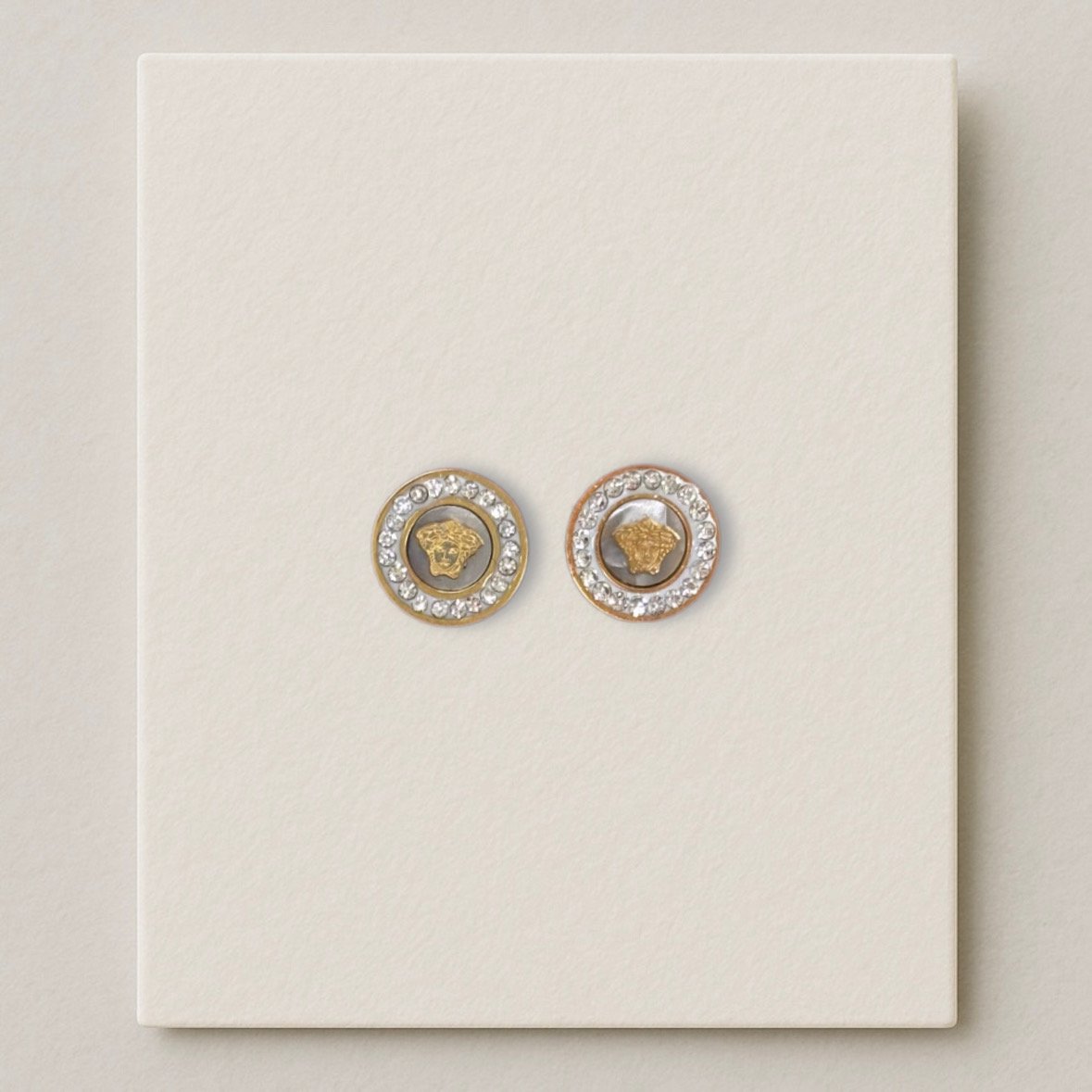 Pendientes Versa Pequeños con Brillo - Imagen 2