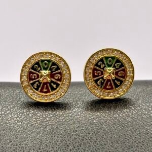 Pendientes Ruleta con Brillo - Modelo 1