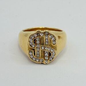 Nº101 Anillo Símbolo de Dólar brillo