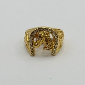 Nº081 Anillo herradura de Caballo con piedras