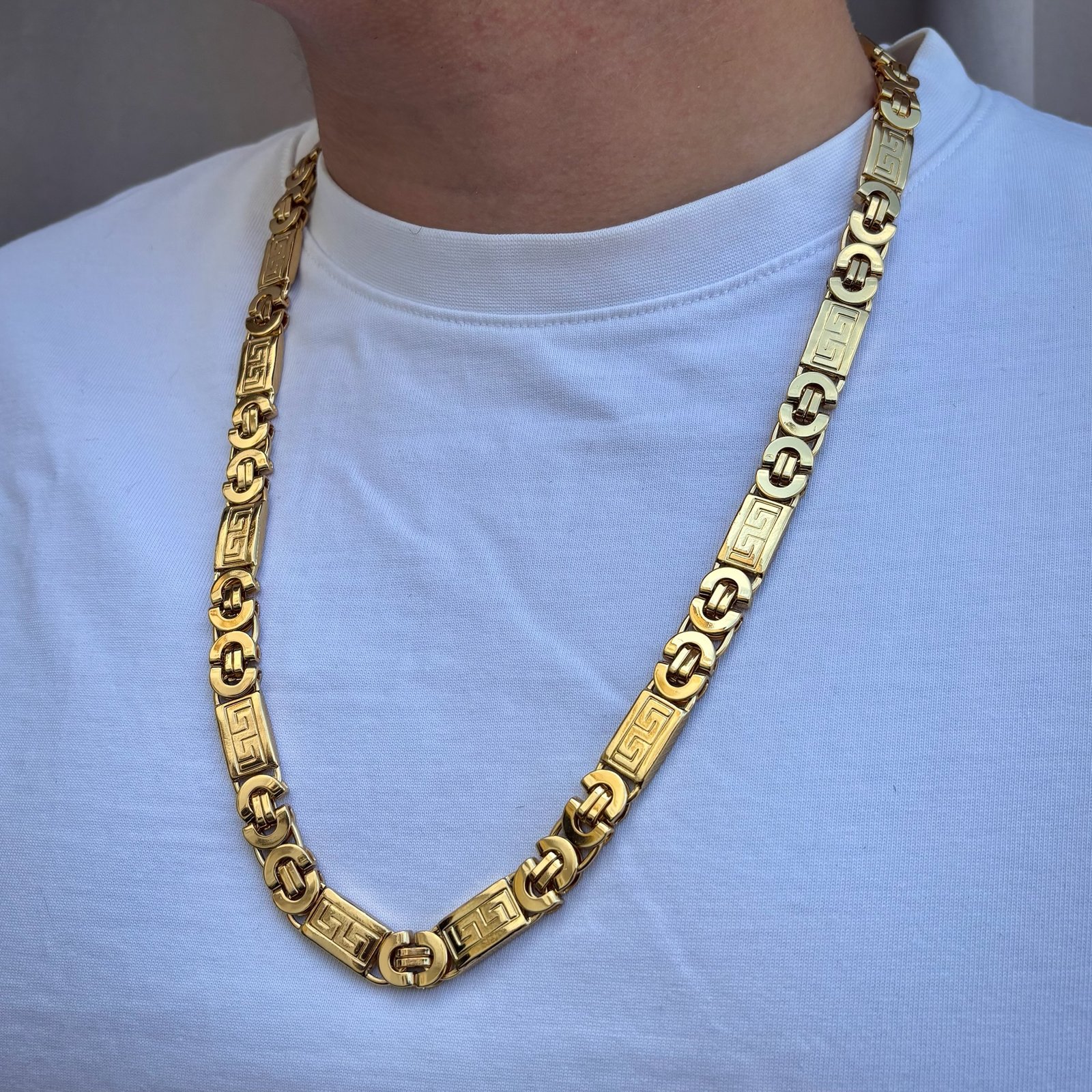 Cadena Ver-sace plana Labrada 80 cm