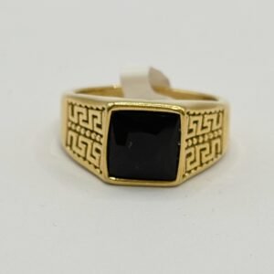 Nº133 Anillo solitario Negro