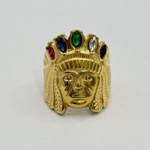 Nº123 Anillo Indio con piedras de colores