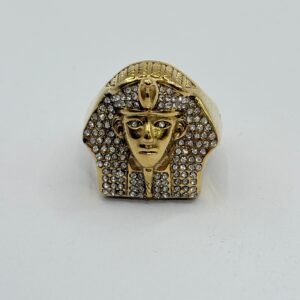 Nº033 Anillo Cabeza de Faraón con Circonitas