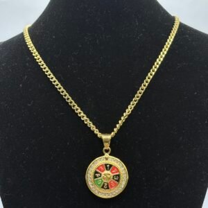 Cadena con medalla de Ruleta