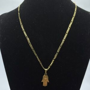 Cadena cartier + medalla mano de Fátima