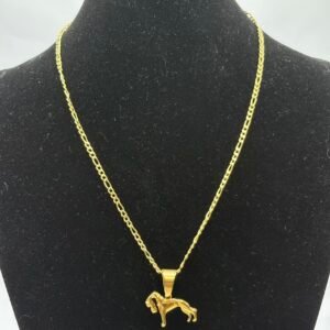 Cadena cartier + medalla de galgo