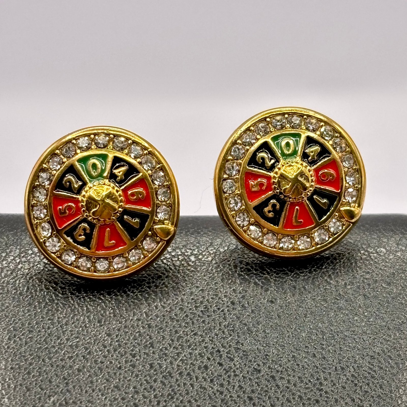 Pendientes Ruleta con Brillo - Modelo 2