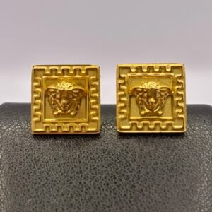 Nº20 Pendientes Ver-sace Cuadrados Dorados