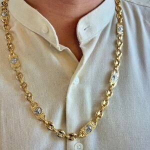 Nº27 Cadena Ver-sace con Grano de Cafe
